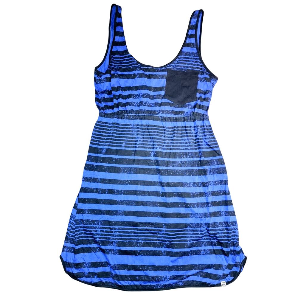 Roxy Blue Striped Tank Pullover Dress Size Large